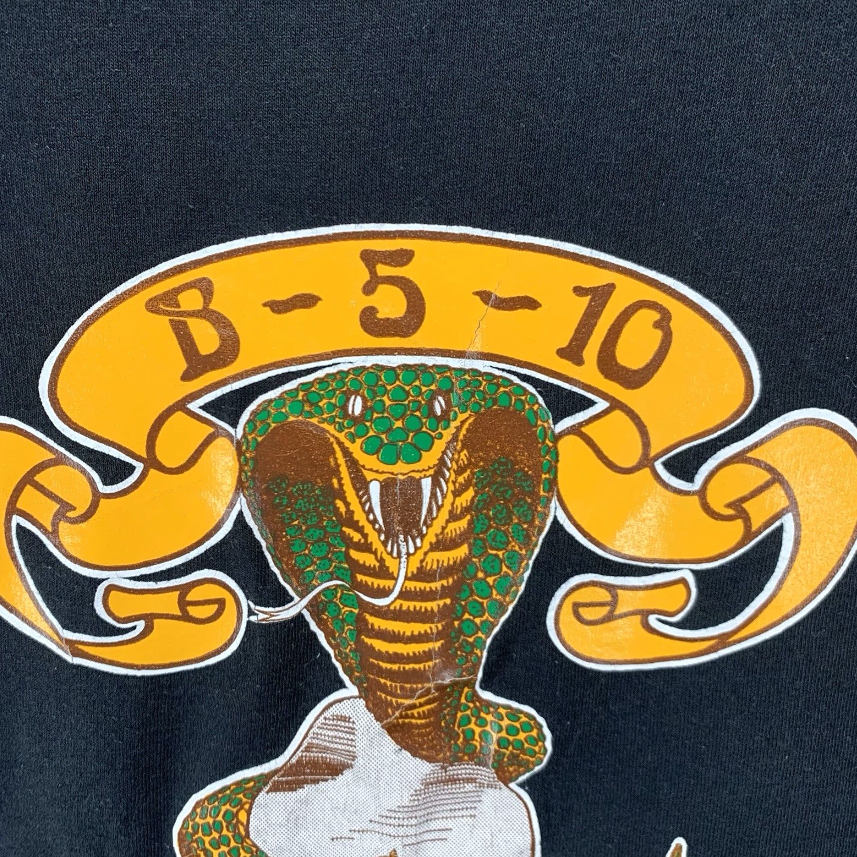 Fruit Of The Loom VINTAGE 90s Military T-Shirt XL Black Cotton Blend Short Sleeve Crew Neck Unisex America Iron On Logo Size US XL / EU 56 / 4 - 6 Thumbnail