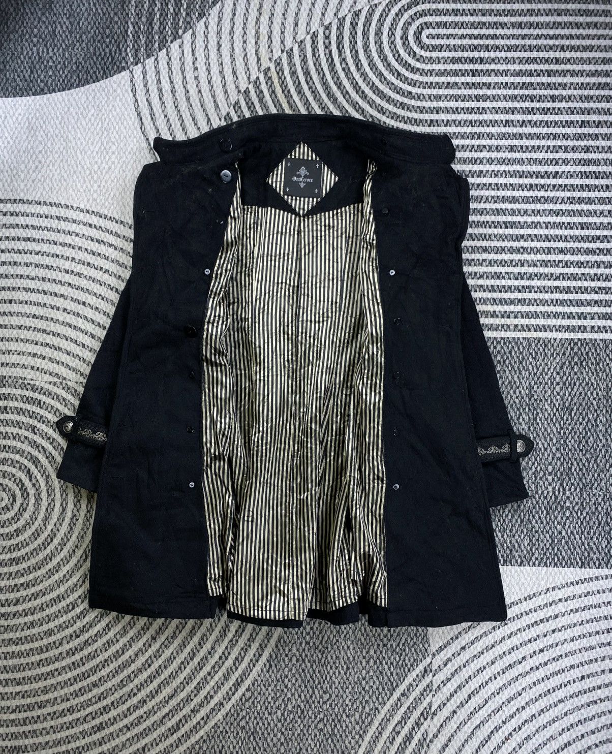 Le Grande Bleu (L.G.B.) Vintage Ozz Croce Punk Bondage Jacket Size M / US 6-8 / IT 42-44 - 6 Thumbnail