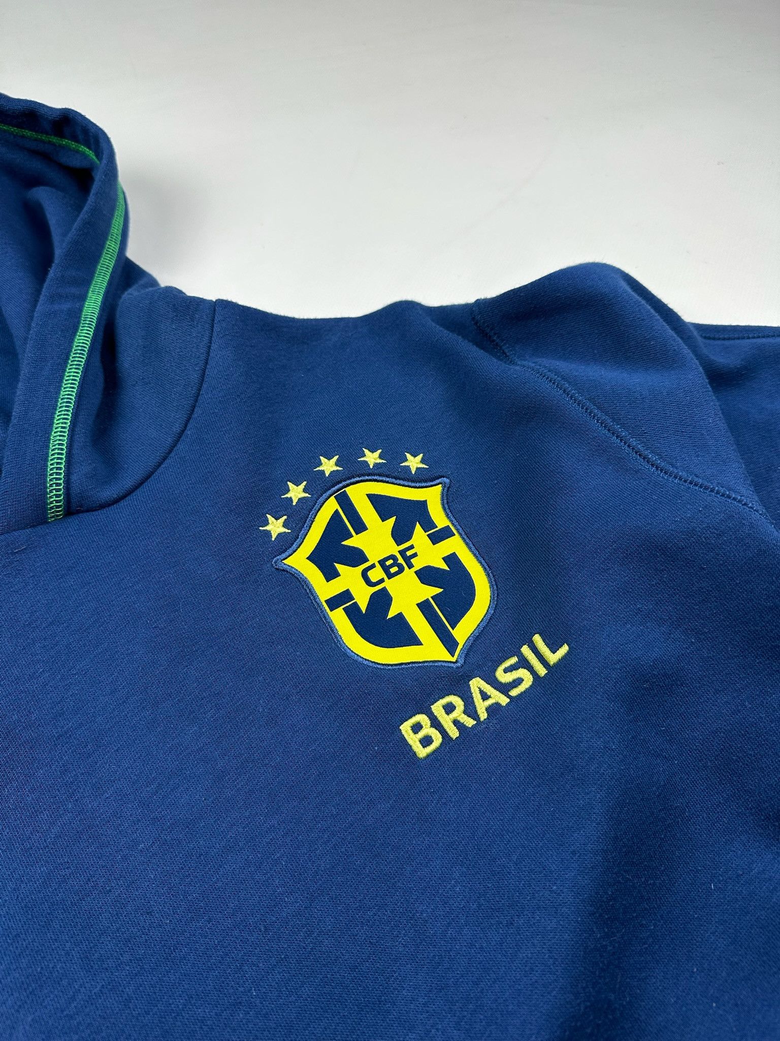 Nike Nike Brasil Vintage Fleece Y2K Hoodie S Soccer Size US M / EU 48-50 / 2 - 3 Thumbnail
