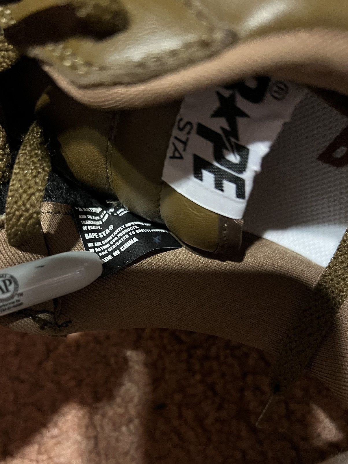 Bape A Bathing Ape Bapesta FS-001 Leather Suede Brown #377 Size US 10 / EU 43 - 13 Thumbnail