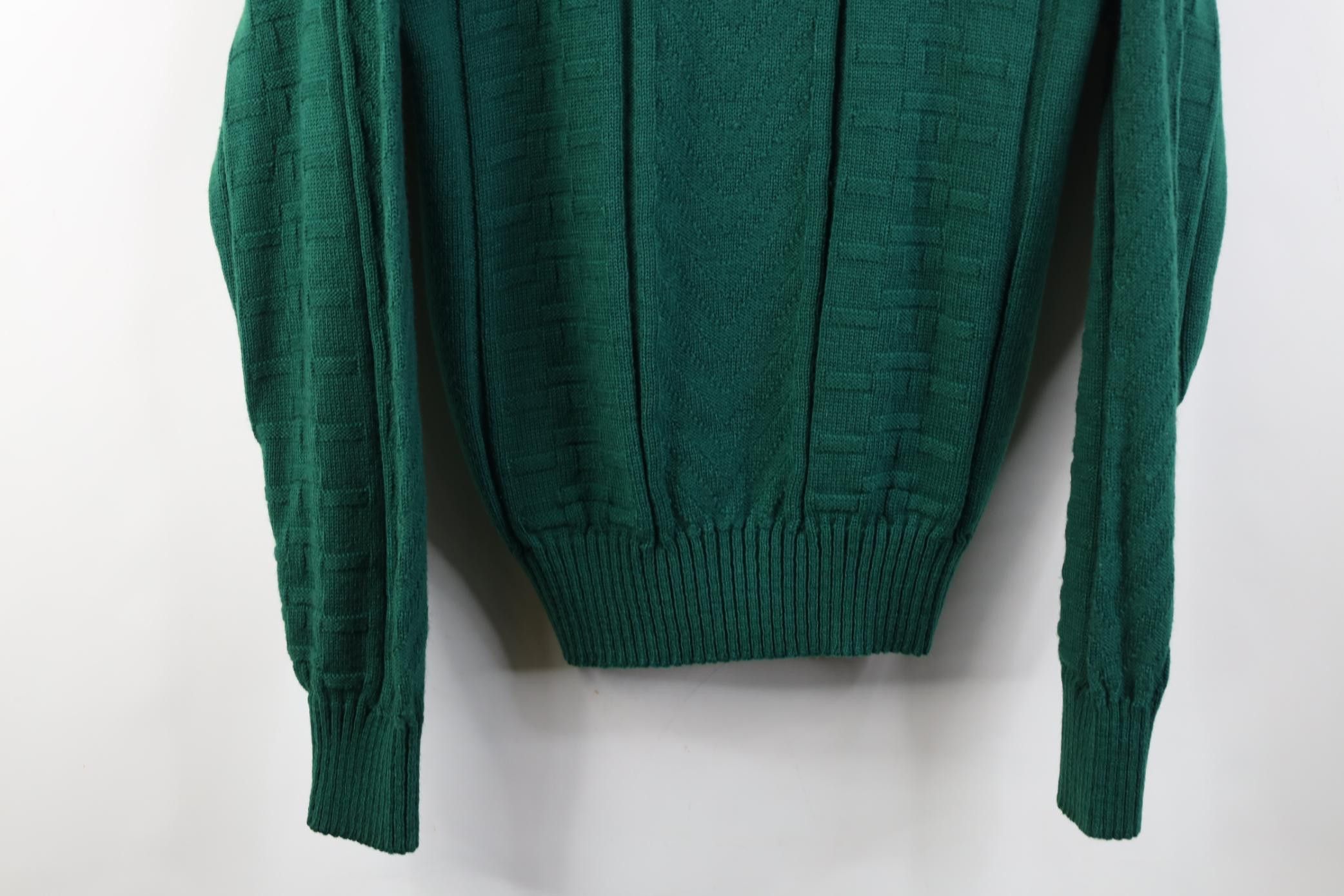 Vintage Vintage 90s Streetwear Zig Zag Cross Weave Crewneck Sweater Size US M / EU 48-50 / 2 - 3 Thumbnail