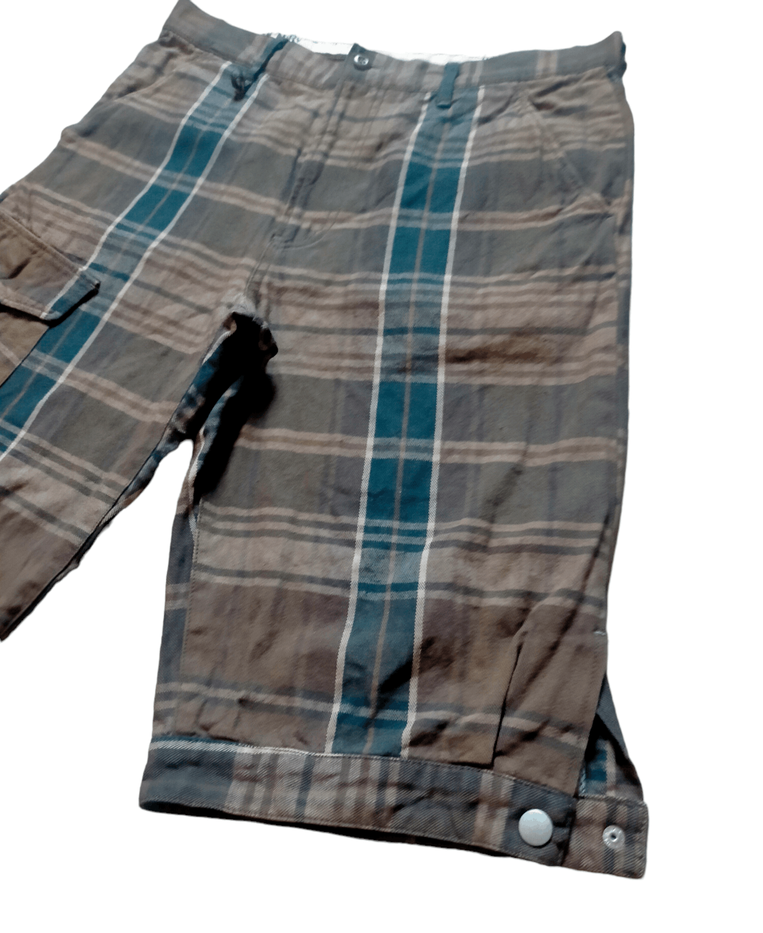 Japanese Brand PPFM Cargo Plaid Short Pants Size US 32 / EU 48 - 5 Thumbnail