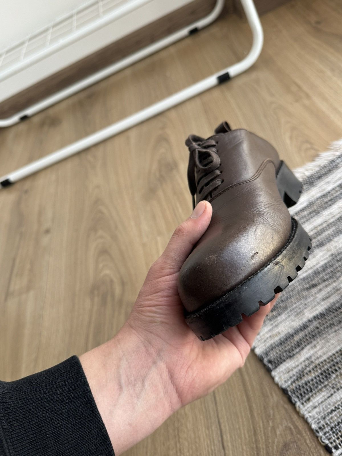 Comme des Garcons COMME des GARCONS HOMME PLUS LEATHER OXFORD LACE UP SHOES Size US 7 / EU 40 - 22 Thumbnail