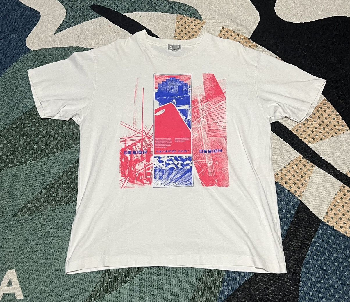 Cav Empt Cav Empt Printed Cotton Jersey T-Shirt White XL Size US XL / EU 56 / 4 - 1 Thumbnail