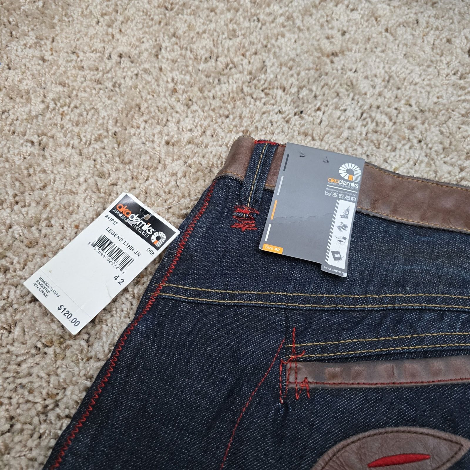 Akademiks Vintage Akademiks Baggy Wide Leg Pinkman Jeans 42x34 NWT Size US 42 / EU 58 - 5 Thumbnail