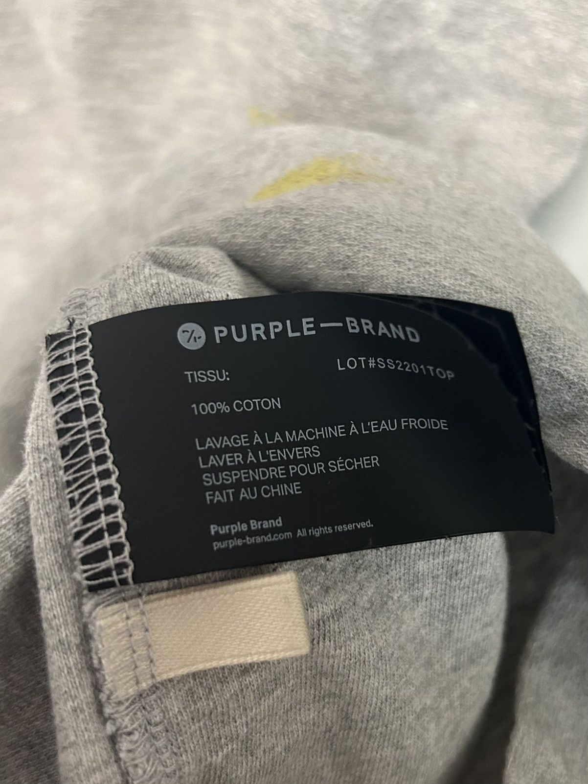 Purple Brand Purple Brand Stencil Logo Paint Splatter Tee Size US L / EU 52-54 / 3 - 5 Thumbnail