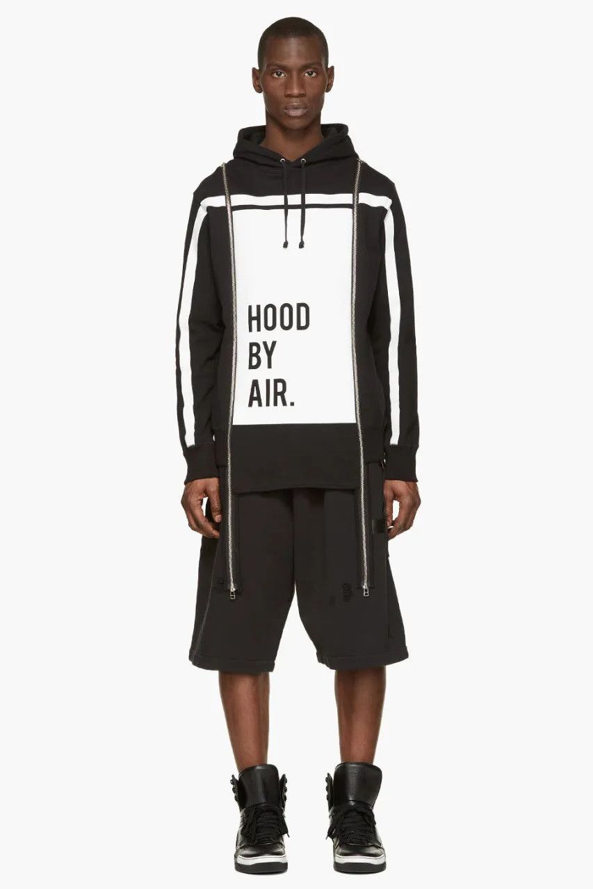 Hood by Air - S/S 15 - Zip Stripe Logo Hoodie
