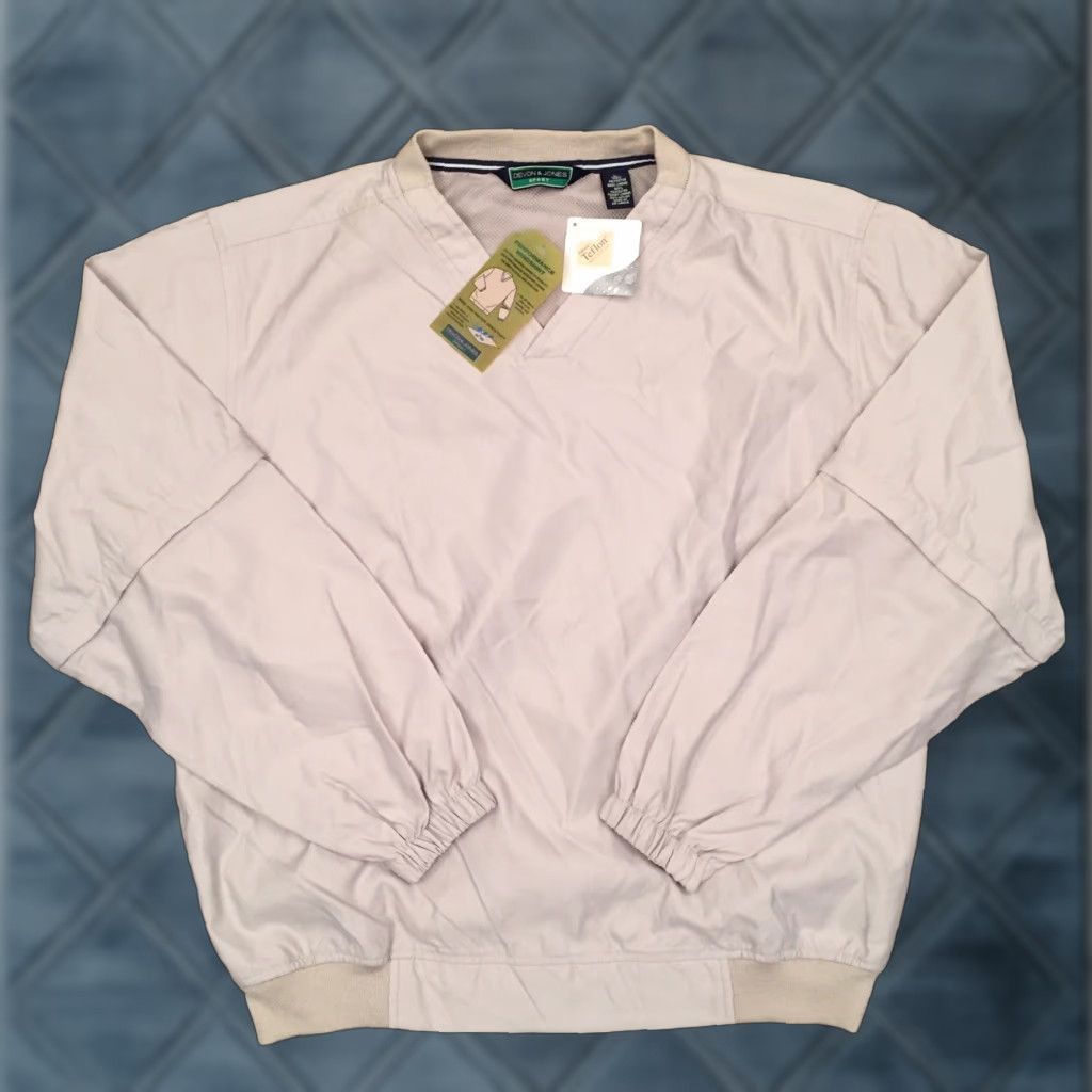 Vintage Devon & Jones Jacket Mens Large Beige Convertible Pullover Windbreaker New Size US L / EU 52-54 / 3 - 1 Thumbnail