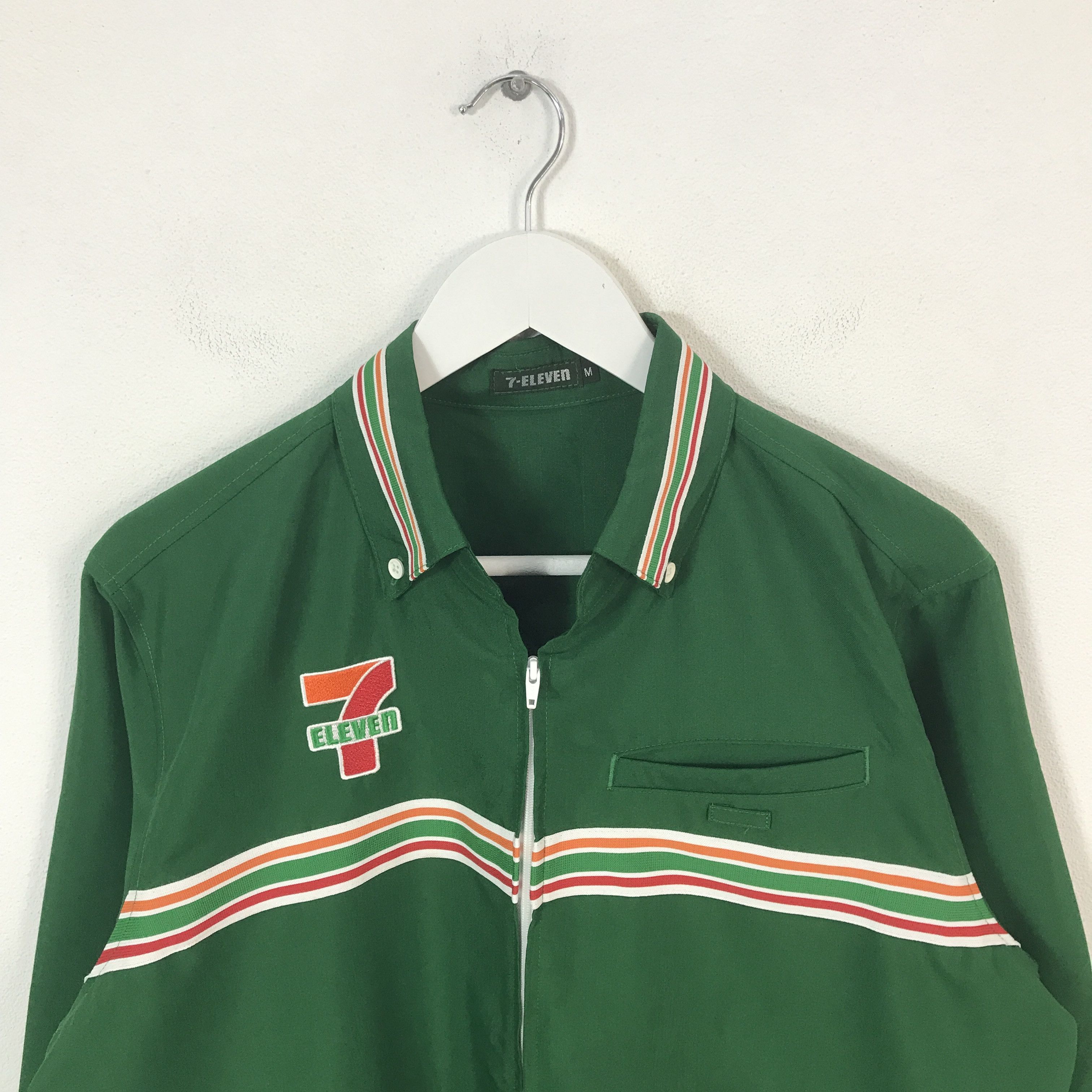 Japanese Brand 7 eleven japan green uniform shirt jacket Size US M / EU 48-50 / 2 - 3 Thumbnail