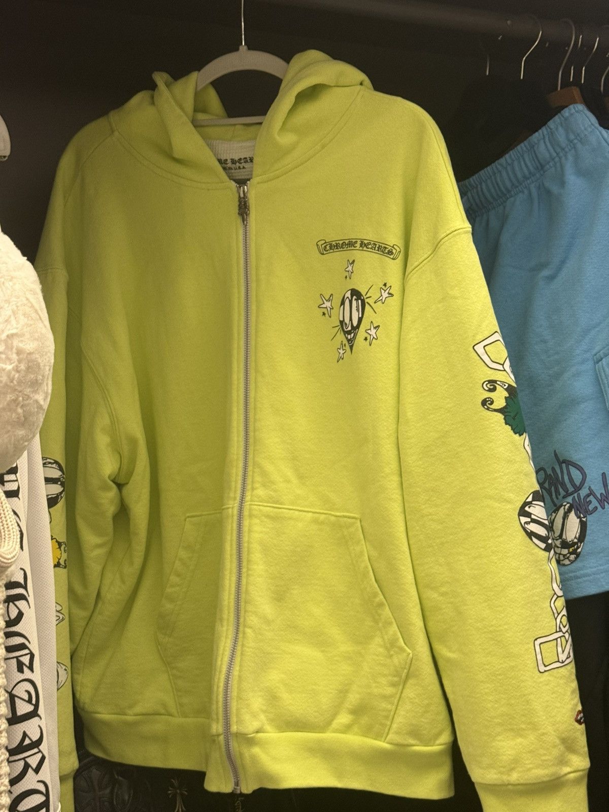 Chrome Hearts CHROME HEARTS YELLOW MATTY BOY HOODIE | Grailed