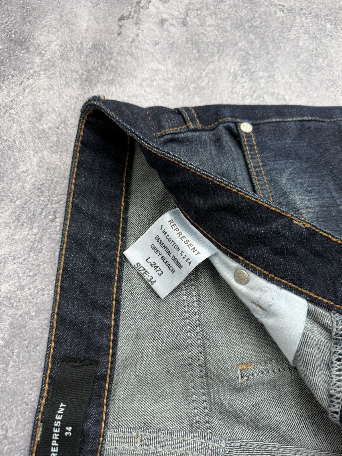 Represent Clo. Represent Denim Jeans Distressed Pants Streetwear Hype Size US 34 / EU 50 - 16 Thumbnail
