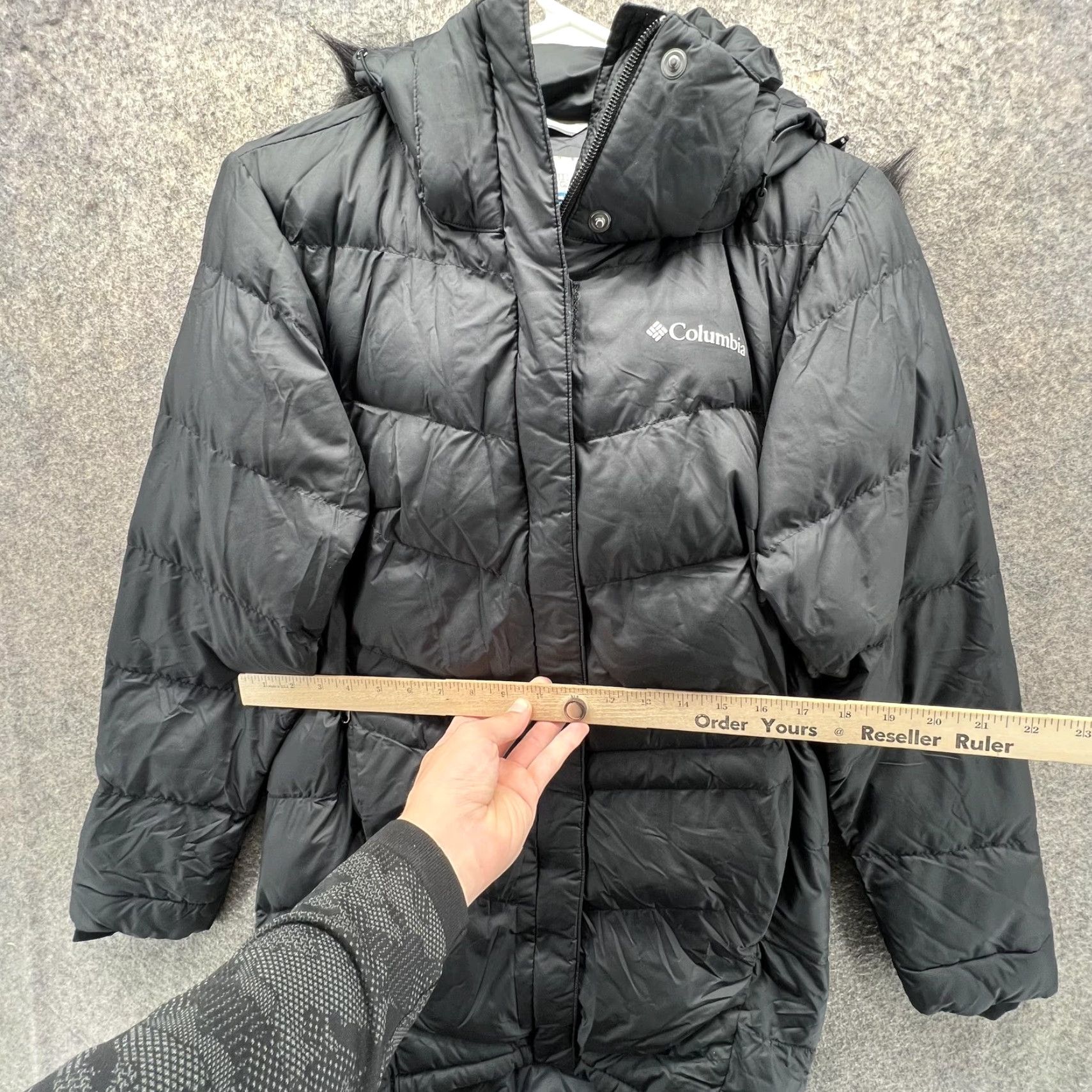 Vintage Columbia Parka Coat Womens XS Black Hooded Puffer Insulated Full Zip Winter Coat Size XS / US 0-2 / IT 36-38 - 5 Thumbnail