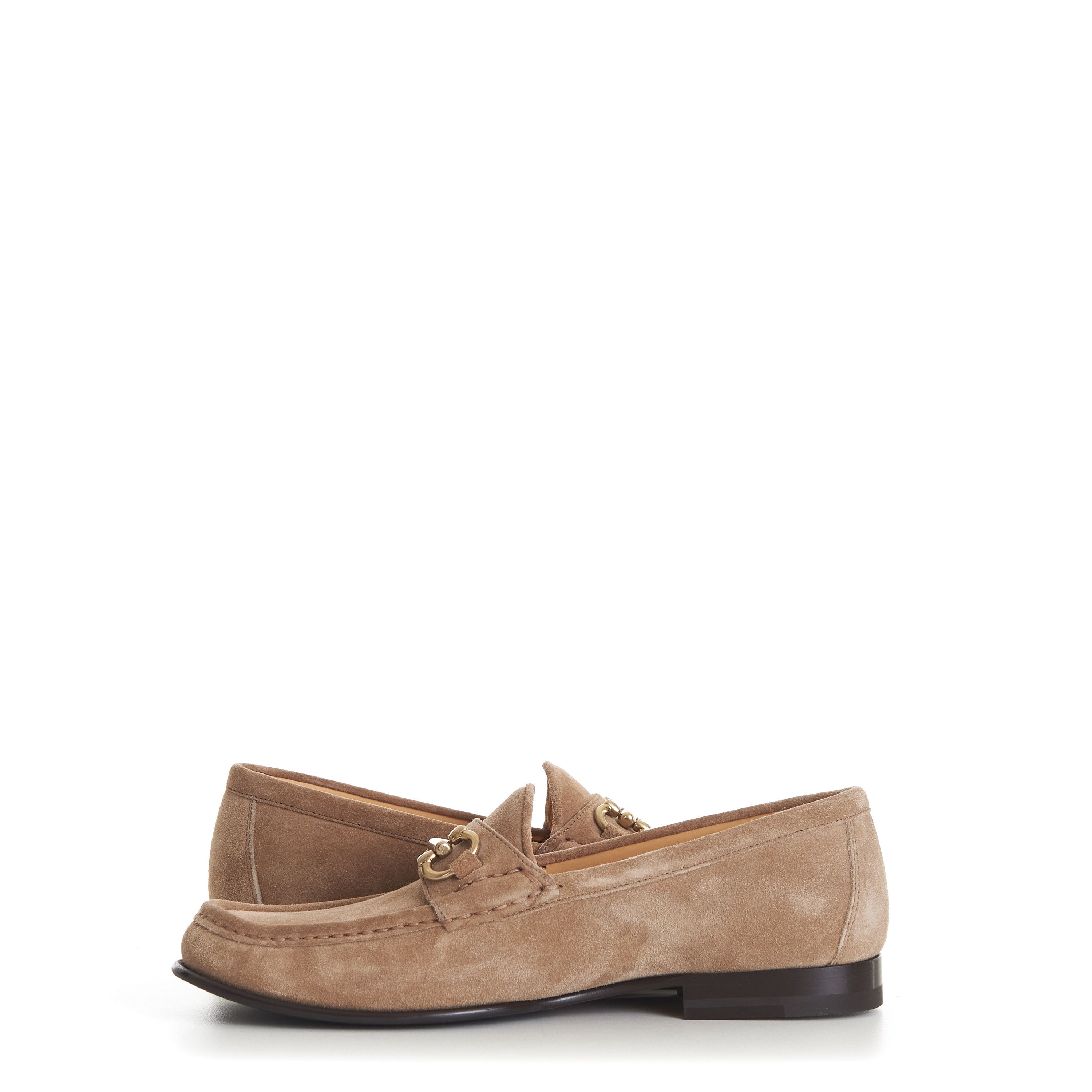 Brunello Cucinelli Brown Suede Loafers - Horse-Bit Size US 8.5 / EU 41-42 - 9 Thumbnail