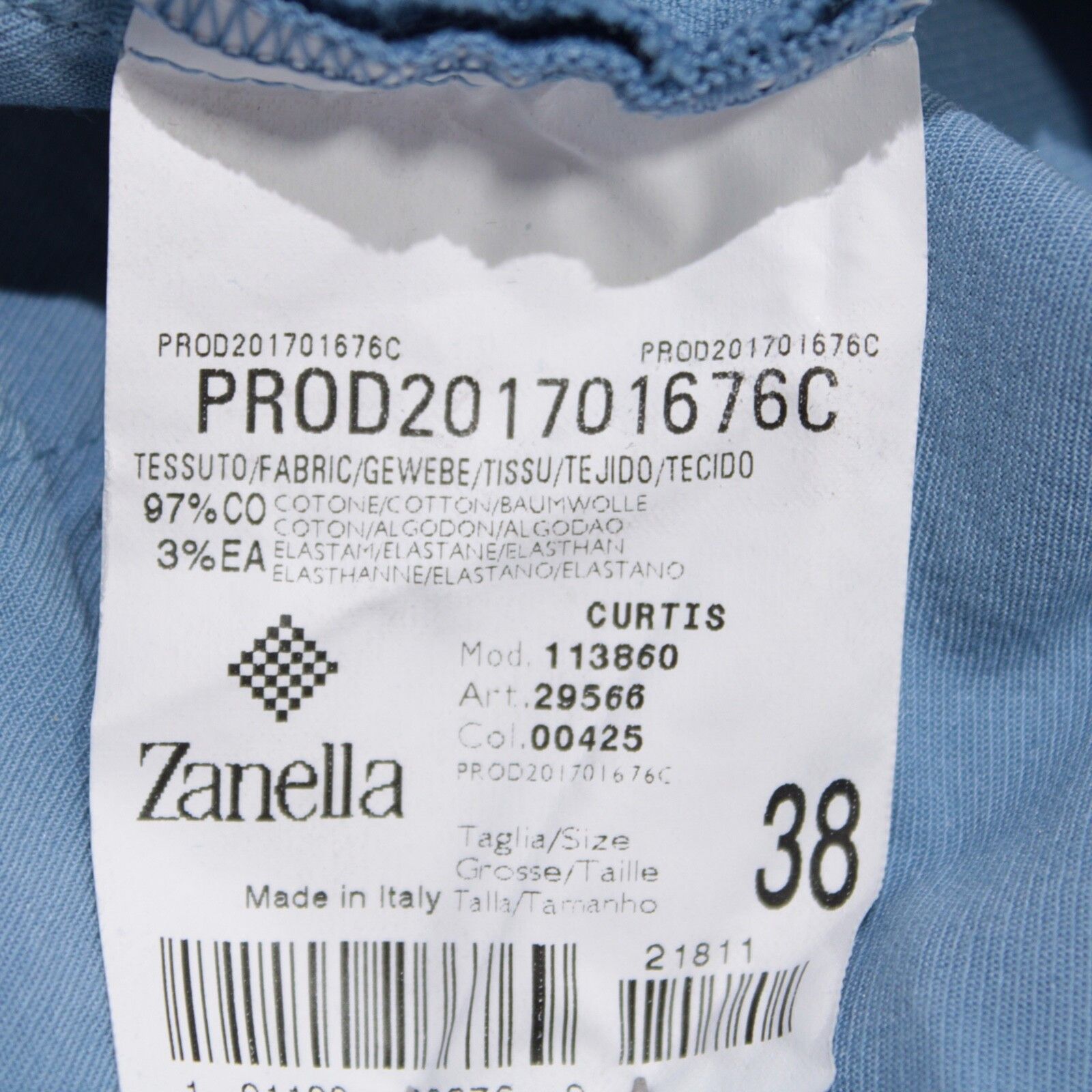 Zanella Zanella New with tags Chino Size 40 US In Blue Size US 40 / EU 56 - 5 Thumbnail