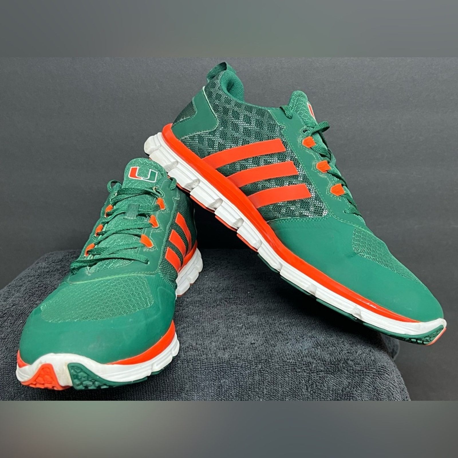 Adidas Adidas Player Issued Miami Hurricanes TEAM EXCLUSIVE 16 RARE Size US 15 / EU 48 - 4 Thumbnail