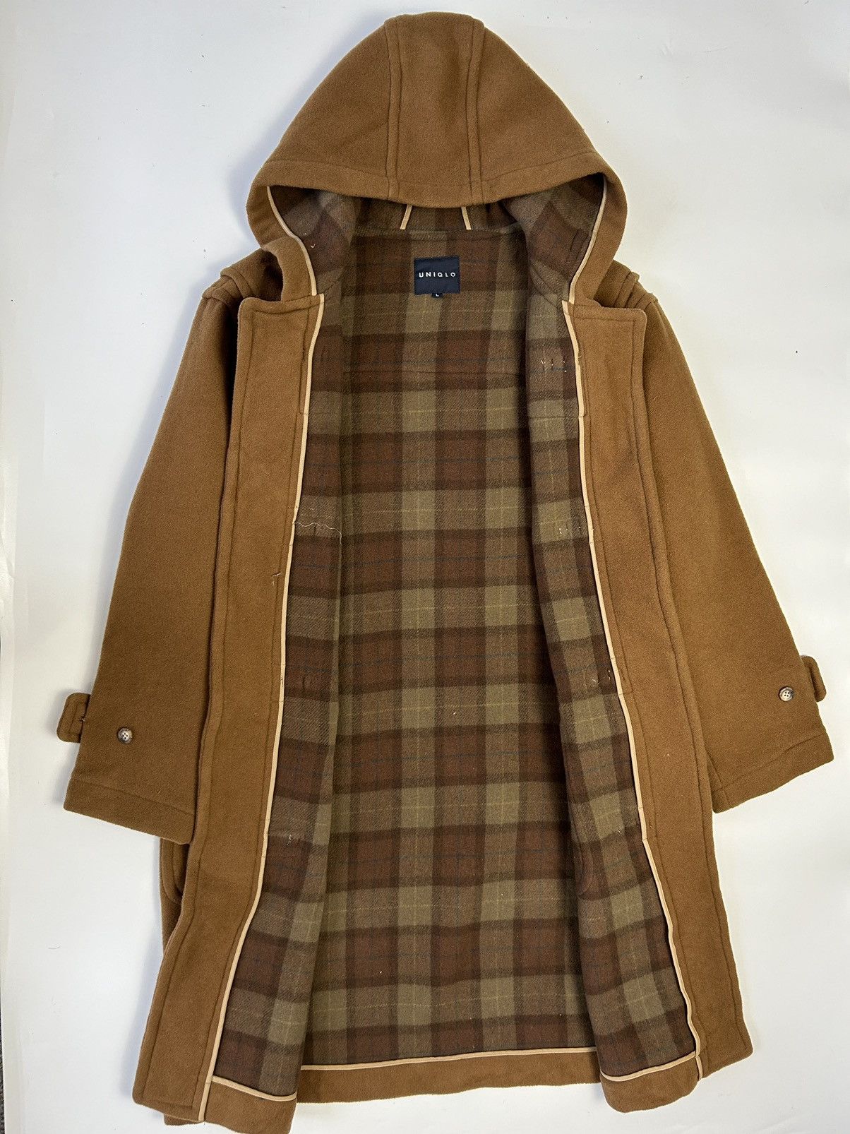 Japanese Brand × Uniqlo UNIQLO WOOL TRENCH COAT STYLE WITH HOODIE Size US L / EU 52-54 / 3 - 2 Thumbnail