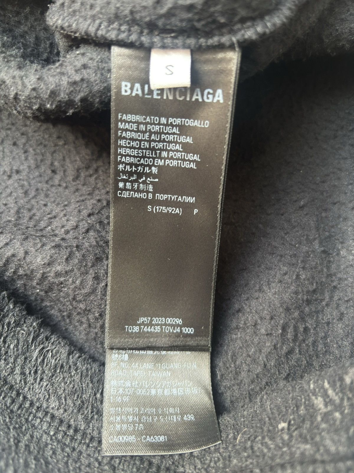 Balenciaga Balenciaga Paris Fleece Size US S / EU 44-46 / 1 - 5 Thumbnail