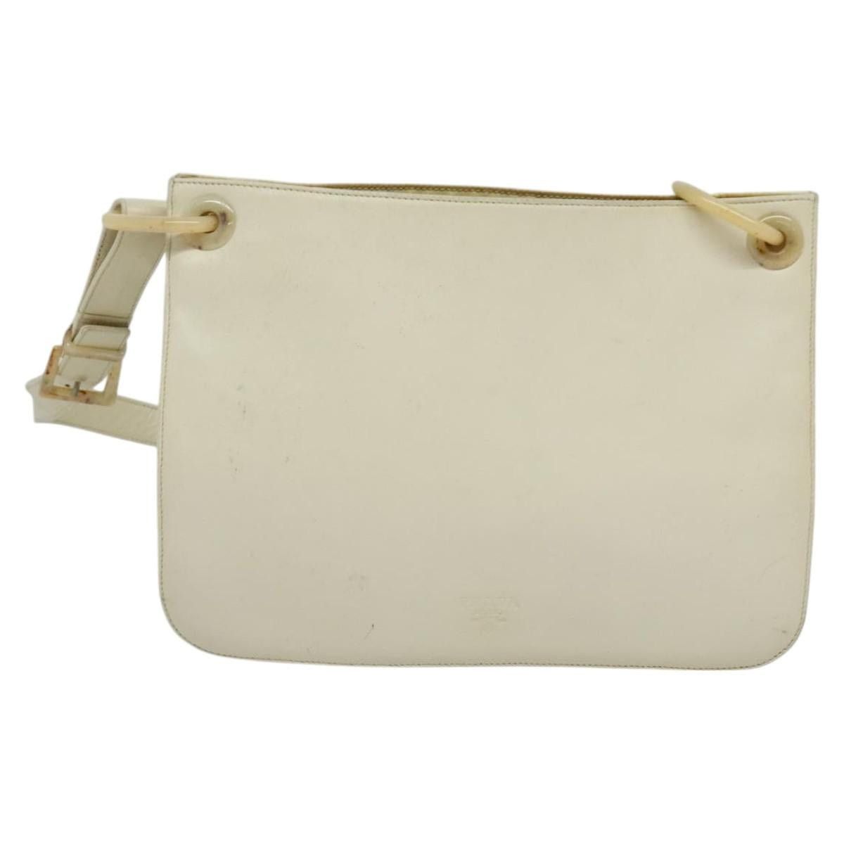 Prada PRADA Shoulder Bag Leather Beige Size ONE SIZE - 2 Thumbnail