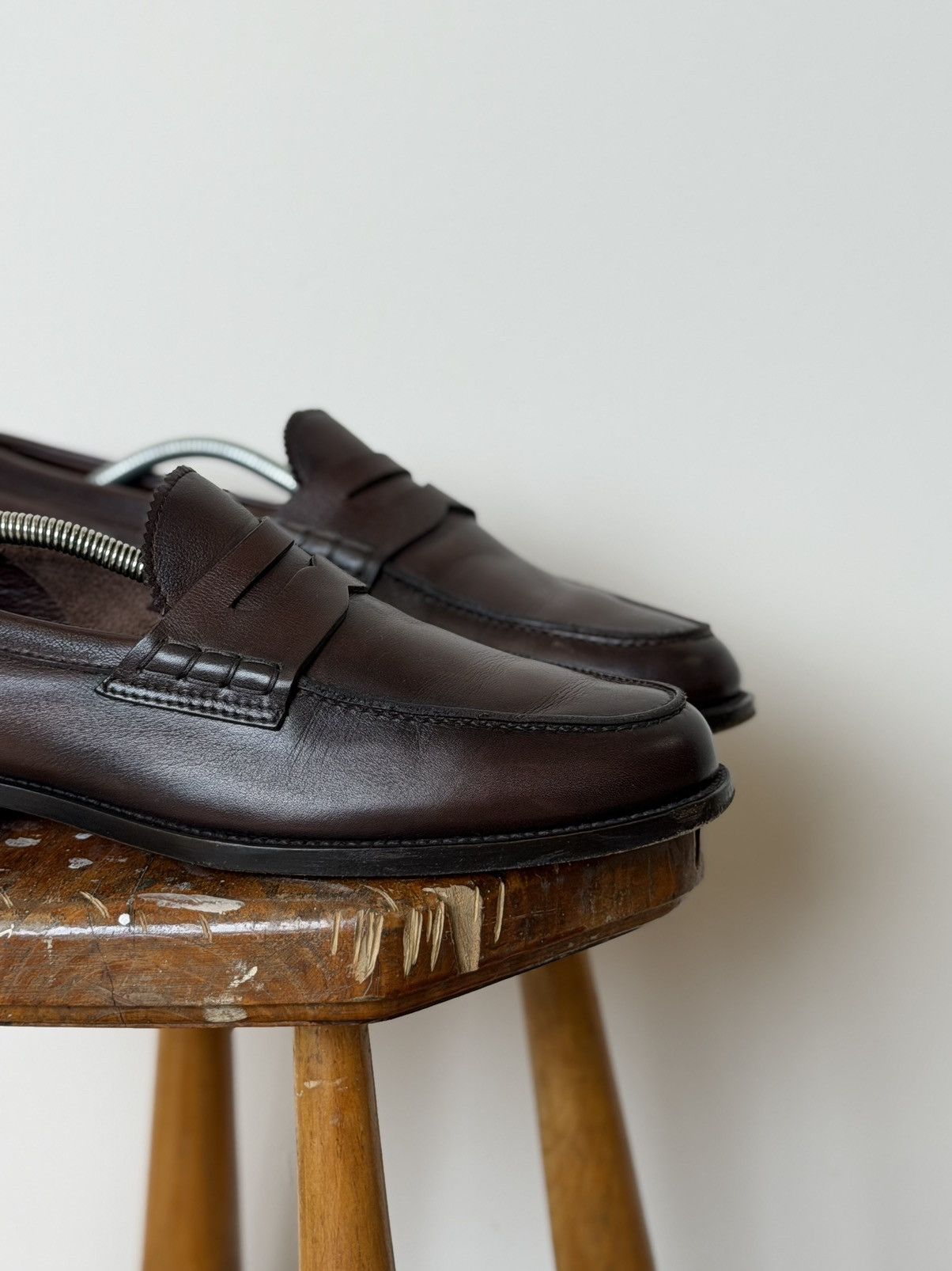 Santoni Vintage Santoni Leather Luxury Loafers Size US 10 / EU 43 - 2 Thumbnail