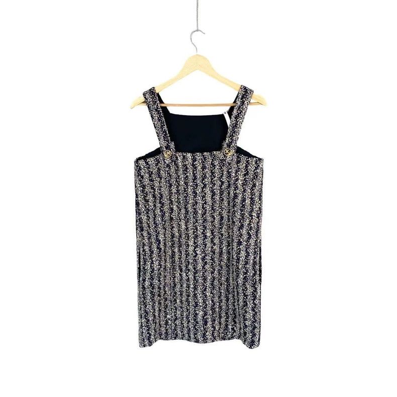 Louis Vuitton Louis Vuitton Sheepwool logo tweed sleeveless dress Size XS / US 0-2 / IT 36-38 - 2 Thumbnail