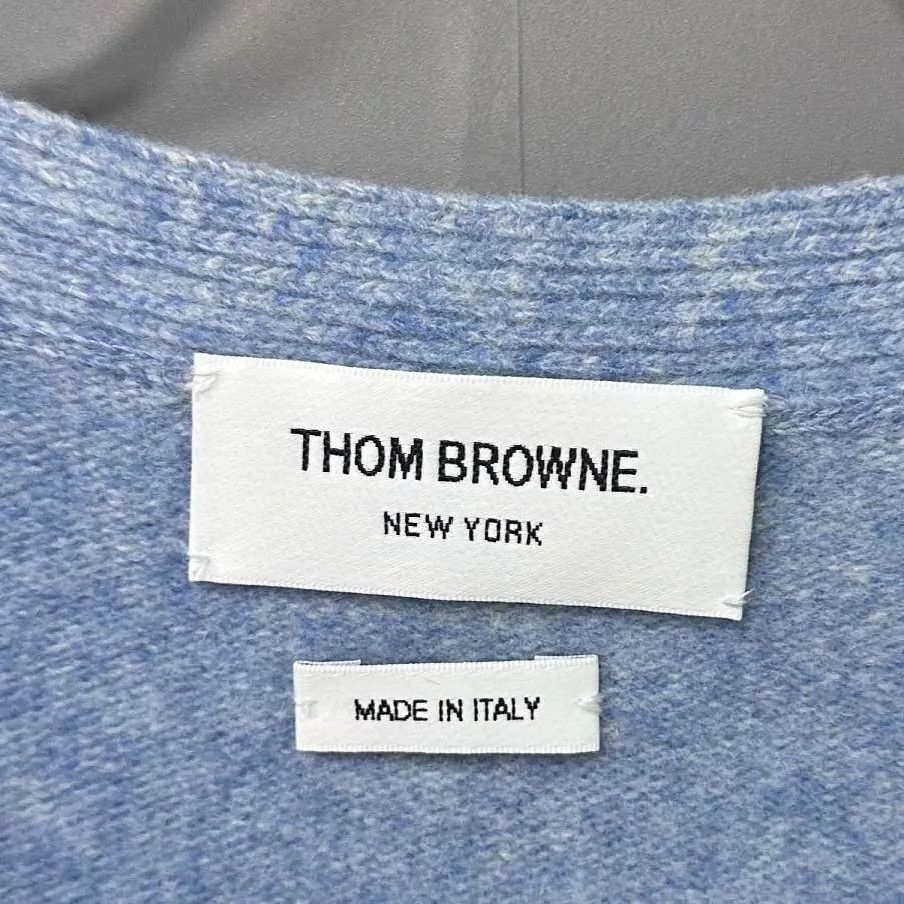Thom Browne TB Mist Blue Wool Cardigan Size 2 New Size XS / US 0-2 / IT 36-38 - 5 Thumbnail