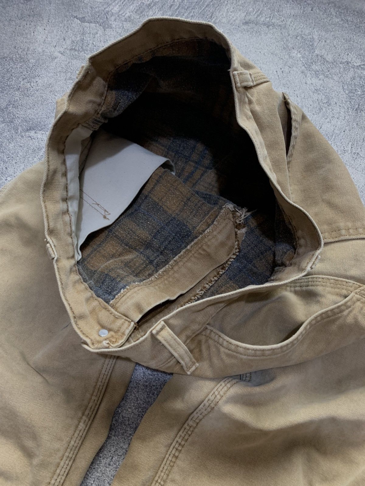 Carhartt 🐍SOLD🐍 Vintage Carhartt Blanked Lined Carpenter Work Pants Size US 30 / EU 46 - 6 Thumbnail