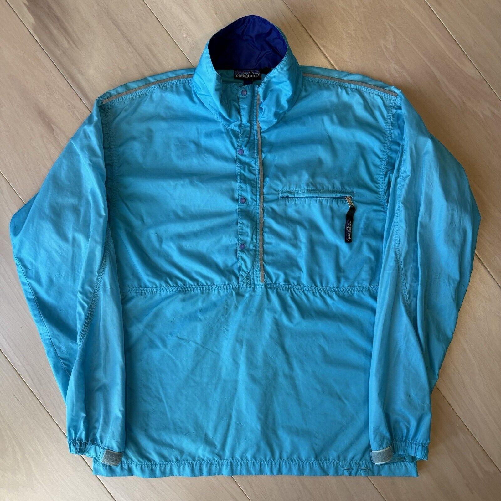 Patagonia × Vintage Vintage Patagonia Jacket S Blue Half Zip 90s Lightweight Size US S / EU 44-46 / 1 - 2 Thumbnail