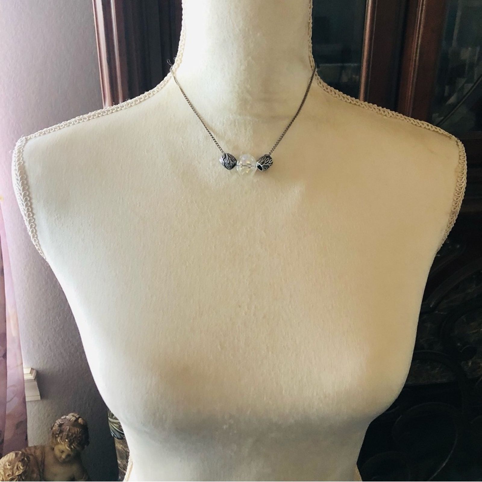 Vintage Vintage faceted aurora borealis crystal necklace Size ONE SIZE - 5 Thumbnail