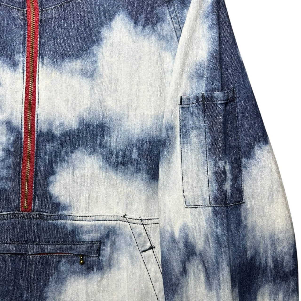 Japanese Brand Blue B Sky Blue Parka Jacket Halfzipper Size M / US 6-8 / IT 42-44 - 6 Thumbnail