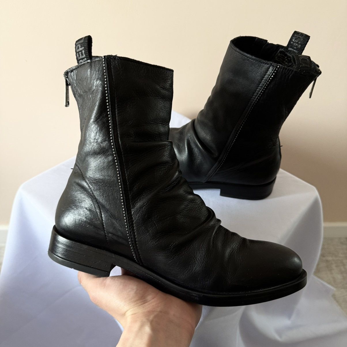 Replay Replay Agantgarde Leather Ankle Boots Style Guidi Rick Owens Size US 8 / IT 38 - 4 Thumbnail