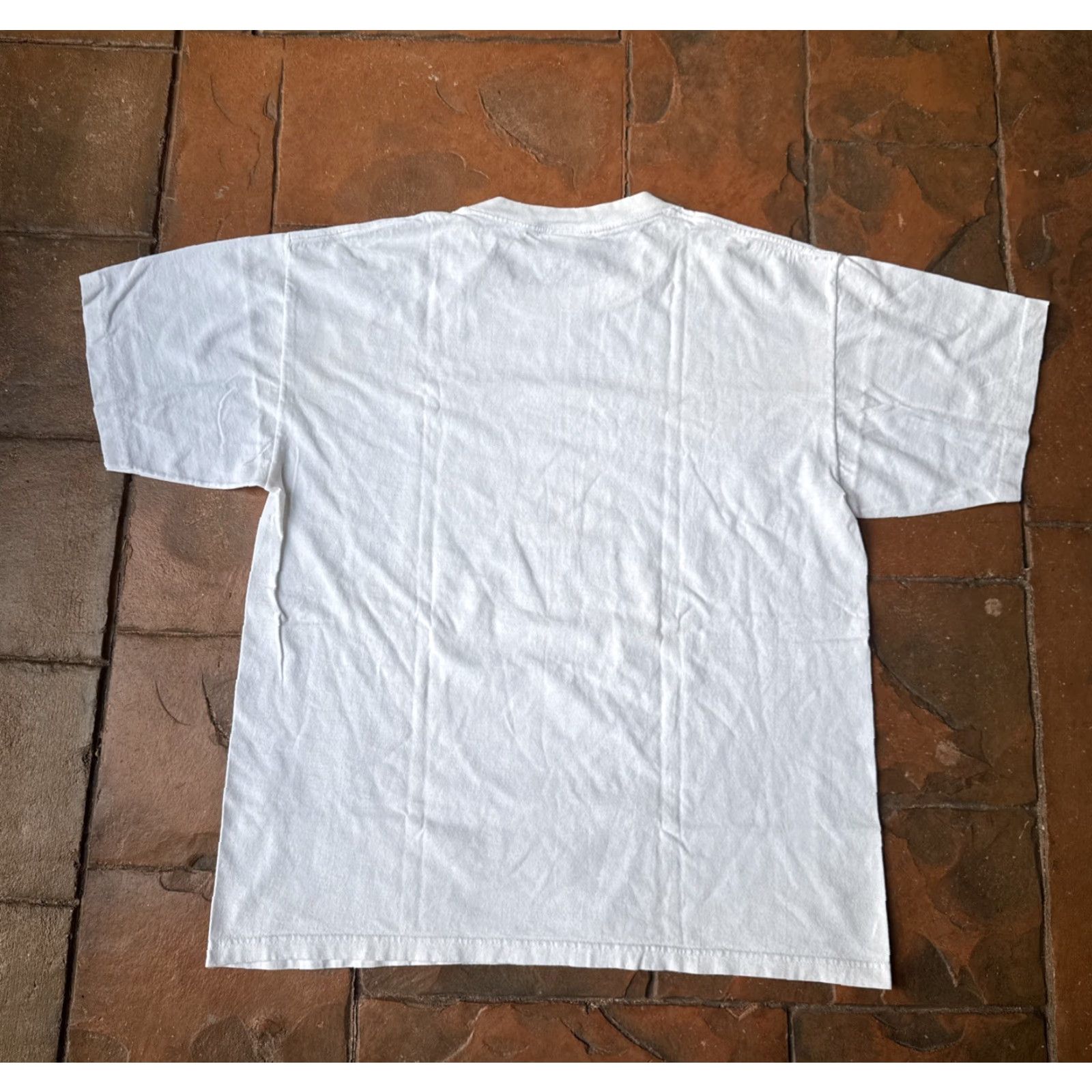 Reebok VINTAGE Reebok Jamaica Athletic Team T-Shirt L Men White Cotton Knit Graphic Print 90s Retro Sports Baseball Football Basketball USA Size US L / EU 52-54 / 3 - 3 Thumbnail