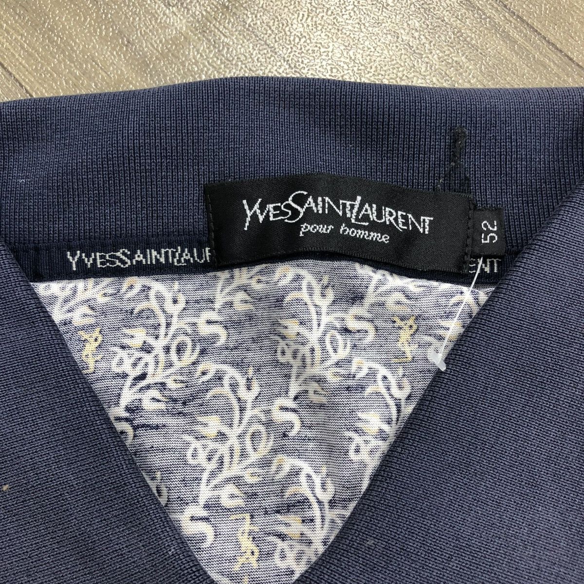 Yves Saint Laurent 🇮🇹Vintage Yves Saint Laurent Pour Homme Ysl Luxury Polo Shirt Size US L / EU 52-54 / 3 - 8 Thumbnail