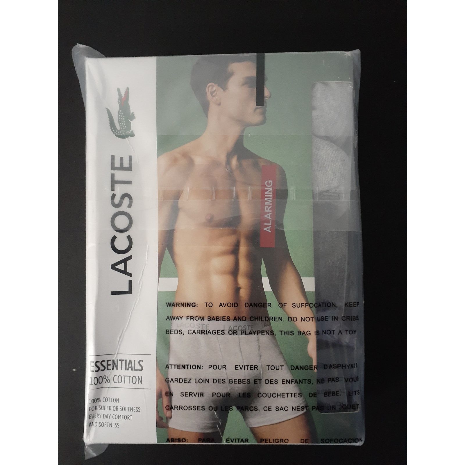 Lacoste Lacoste Men's Cotton Stretch Essentials Boxer Briefs 3pk XS Size US XS / EU 42 / 0 - 1 Thumbnail