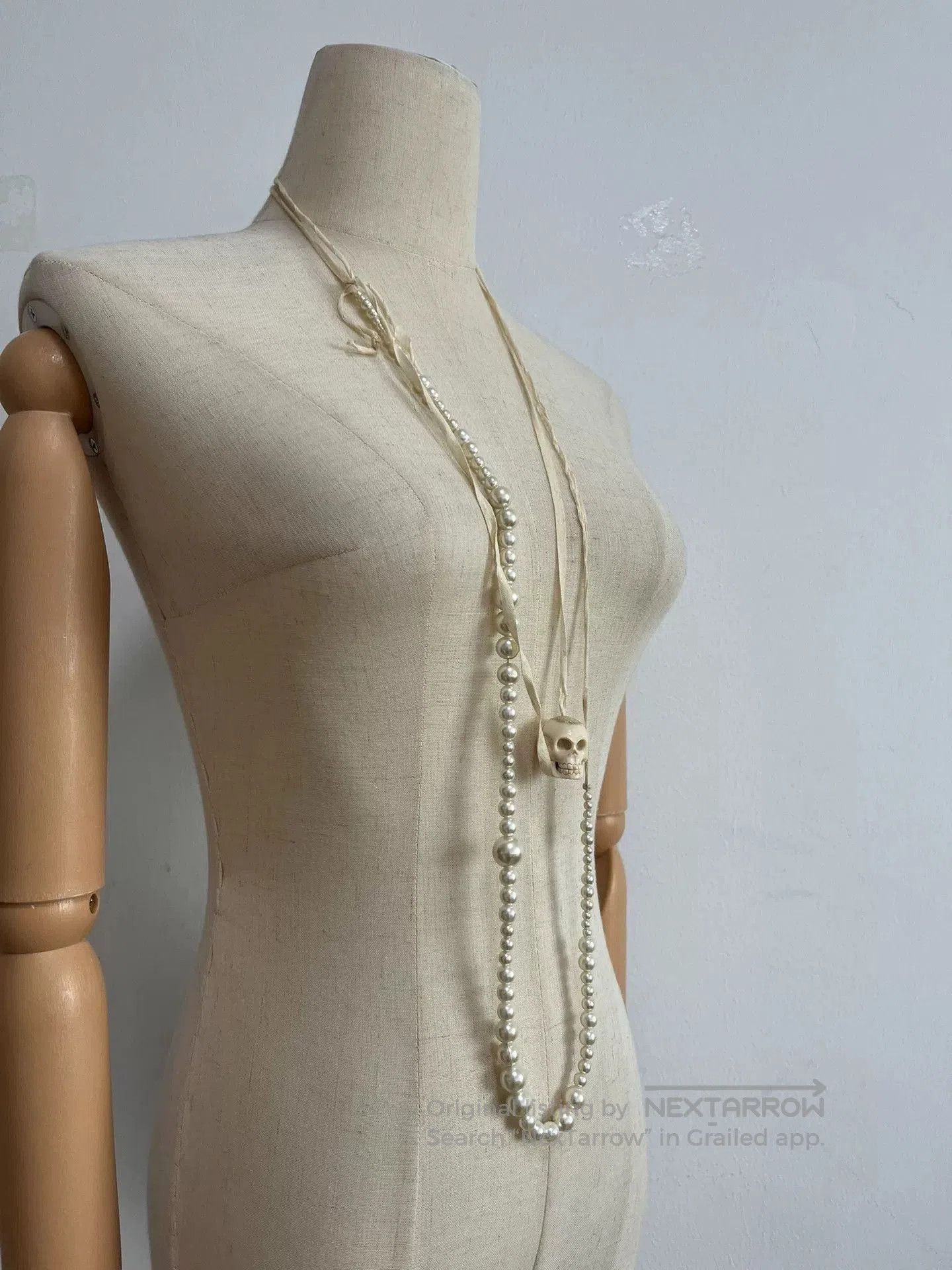 Ann Demeulemeester Ann Demeulemeester Skull Pearl Necklace. Size ONE SIZE - 5 Thumbnail