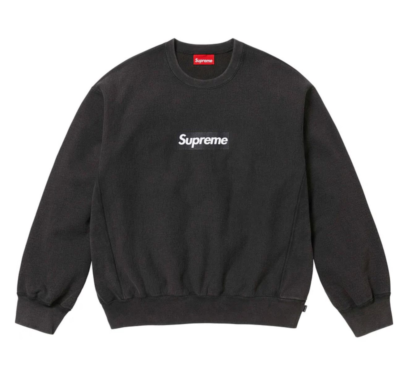 Supreme Supreme Washed Box Logo Crewneck Black Size US XL / EU 56 / 4 - 1 Thumbnail