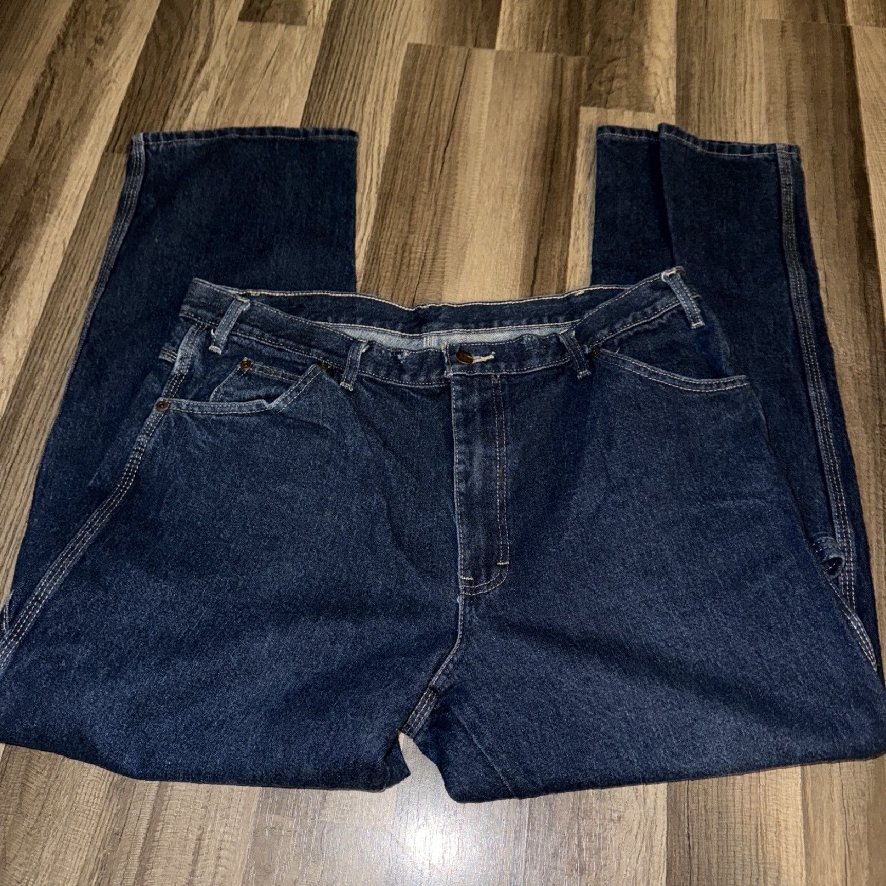 Dickies Dickies Jeans Denim Blue 38x32 Carpenter Jeans Relaxed Straight Mens Adult Regular Size 38 32 Color Blue Denim Dickies Carpenter Jeans Size US 38 / EU 54 - 3 Thumbnail