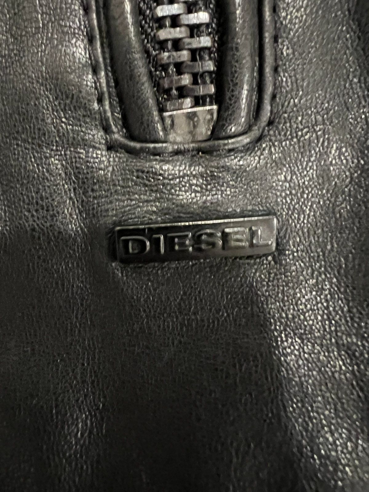 Hedi Slimane Vintage Black Leather Diesel Biker Jacket Size US S / EU 44-46 / 1 - 5 Thumbnail