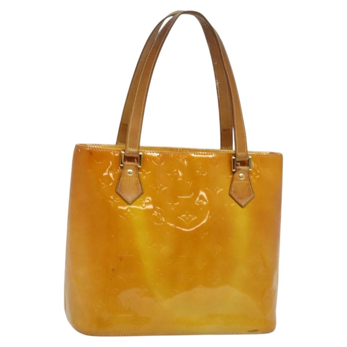 Louis Vuitton LOUIS VUITTON Monogram Vernis Houston Hand Bag Beige M91004 Size ONE SIZE - 1 Thumbnail