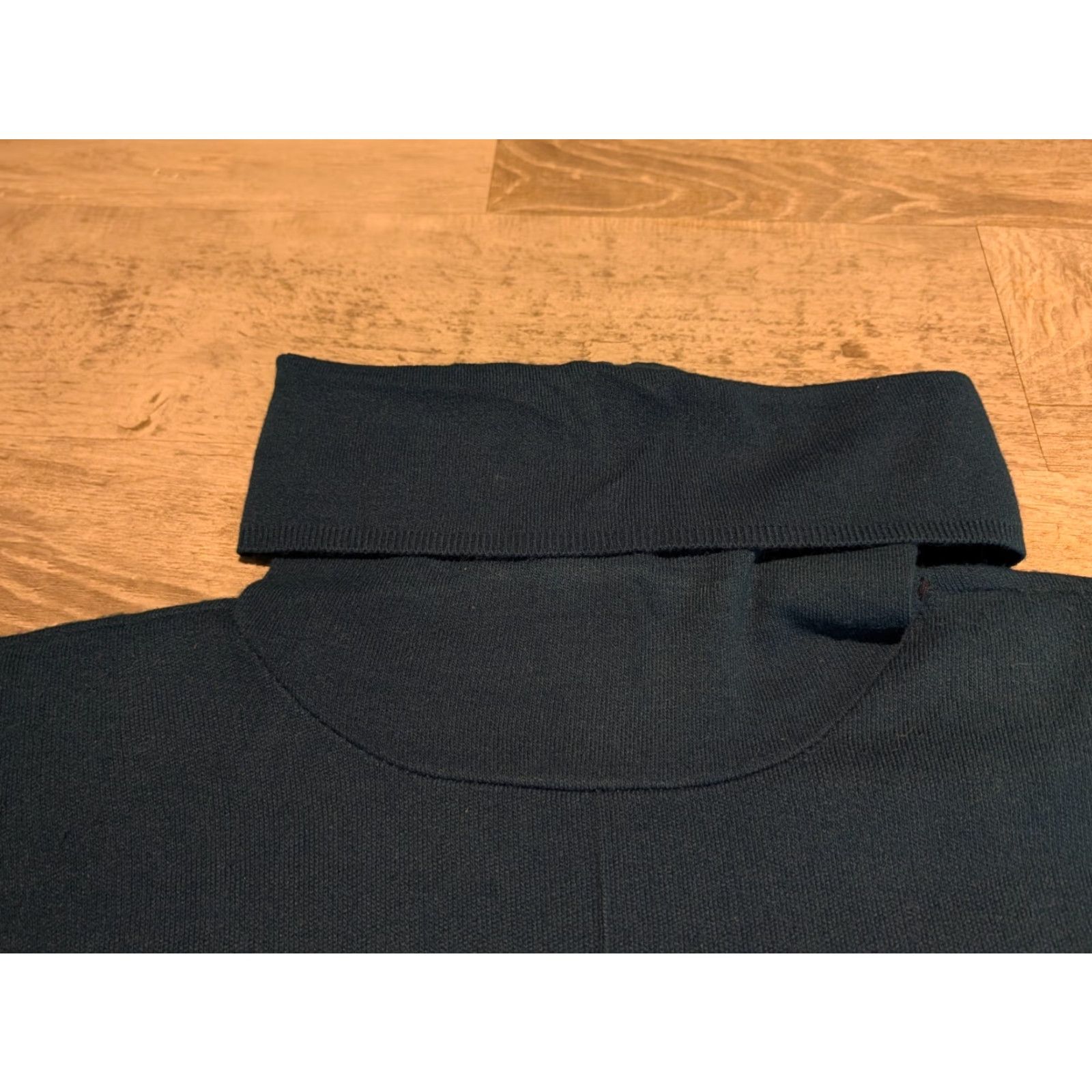 Vintage VINTAGE Karen Lessly Turtleneck Sweater Shirt Womens XL Teal High Neck USA Theme Pullover Acrylic 80s 90s Casual Business Party/Cocktail Travel Size XL / US 12-14 / IT 48-50 - 5 Thumbnail