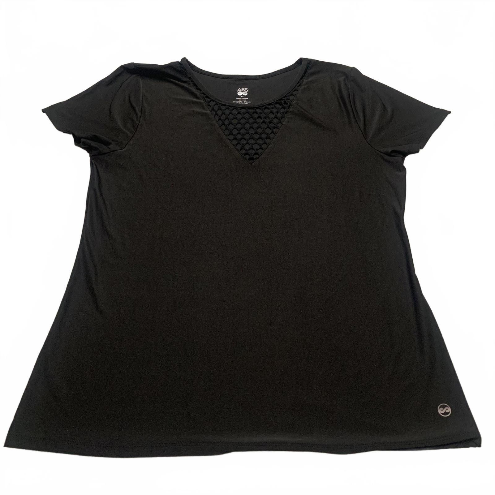 Other ABS Women's X-Large Black Short Sleeve Top Size XL / US 12-14 / IT 48-50 - 10 Thumbnail