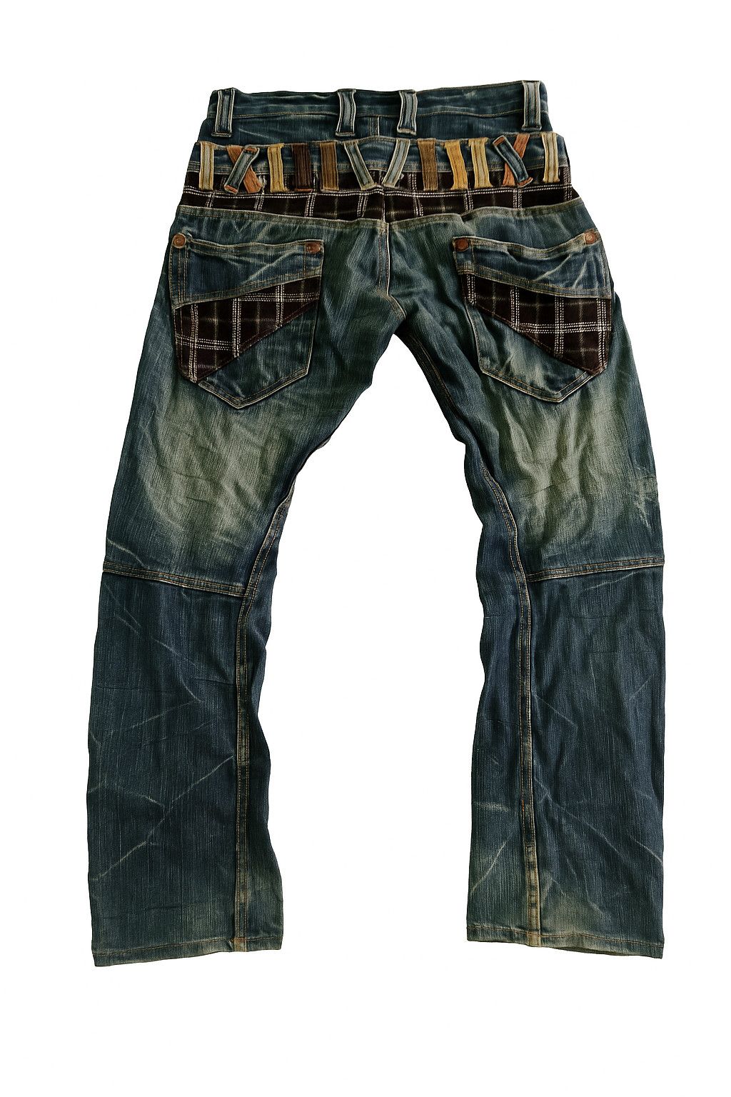 If Six Was Nine Explosion Double Waist Jeans Japanese Brand Size US 31 - 2 Thumbnail