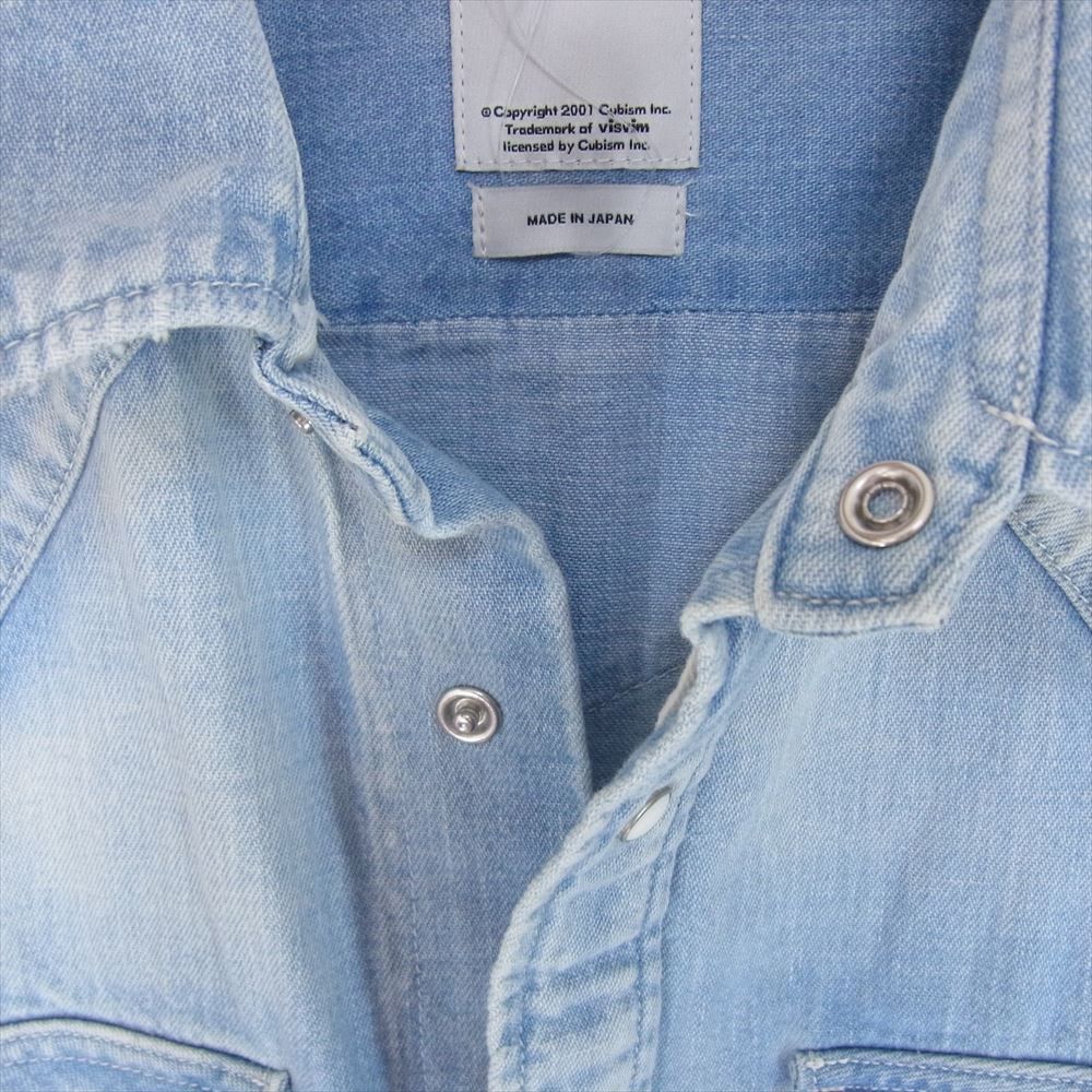 Visvim VISVIM VISVIM 16SS SOCIAL SCULPTURE SHIRT L/S denim western Size US S / EU 44-46 / 1 - 3 Thumbnail