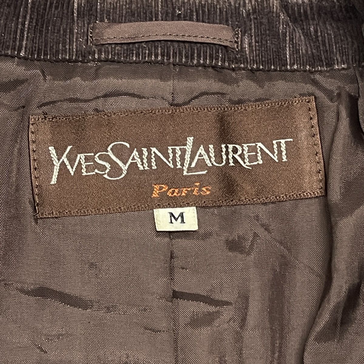 Yves Saint Laurent Vintage 80s Yves Saint Laurent Cropped Houndstooth Blazer Size M / US 6-8 / IT 42-44 - 18 Thumbnail