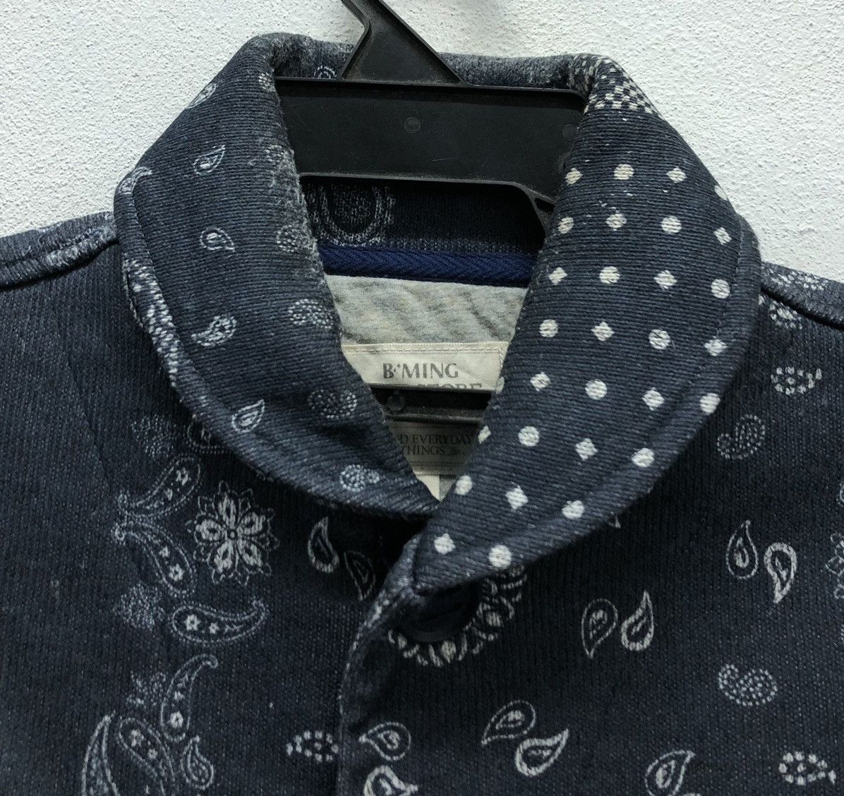 Beams Japan B:MING by BEAMS Navy Bandana Patchwork Chore Jacket Size US S / EU 44-46 / 1 - 3 Thumbnail