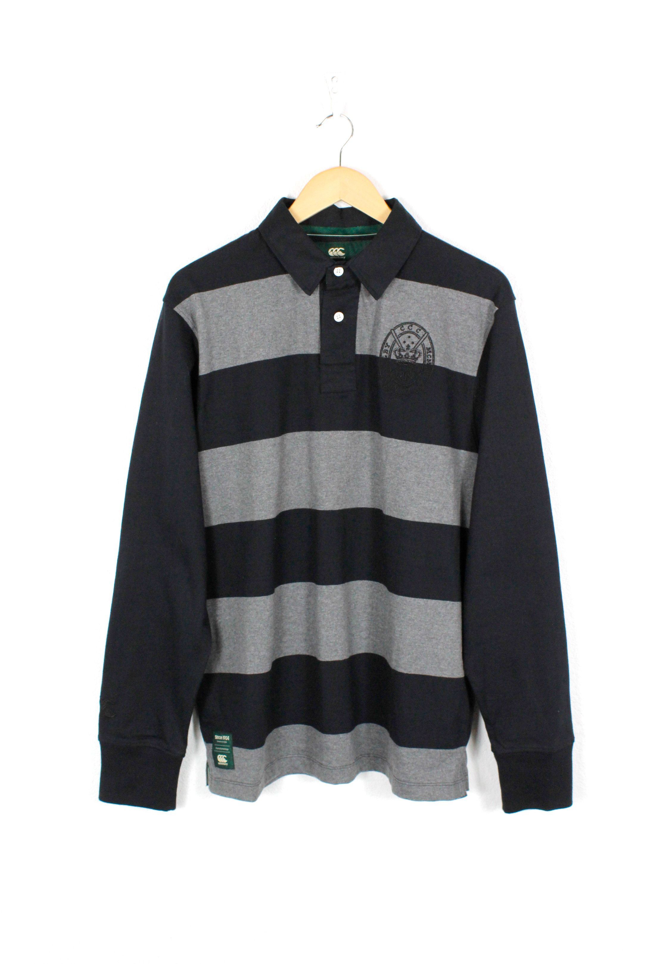 Canterbury of New Zealand × Vintage Canterbury Of New Zealand Polo Letterman Rugby Shirt Size US L / EU 52-54 / 3 - 1 Thumbnail