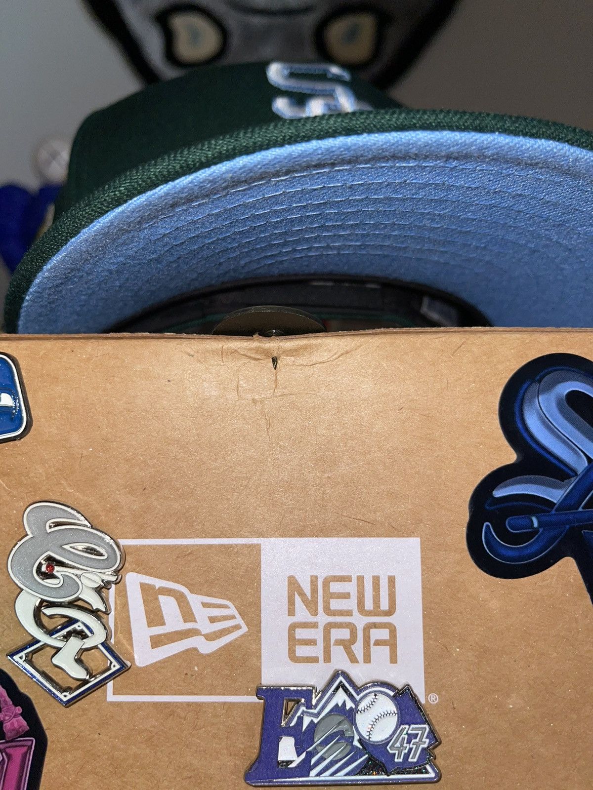 Hat Club × MyFitteds × New Era 7 3/8 Hat Club Wintergreen Chicago White Sox Icy Blue UV Size 38 - 6 Thumbnail