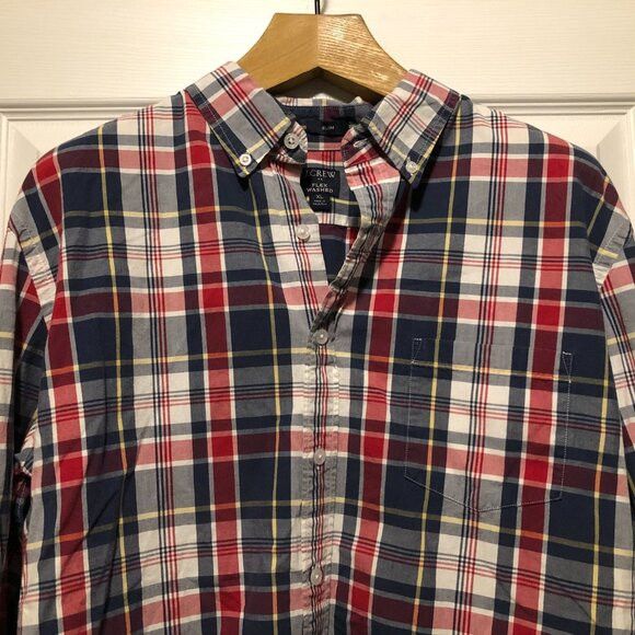 J.Crew j.crew men's cotton casual shirt slim fit size: XL Size US XL / EU 56 / 4 - 2 Thumbnail