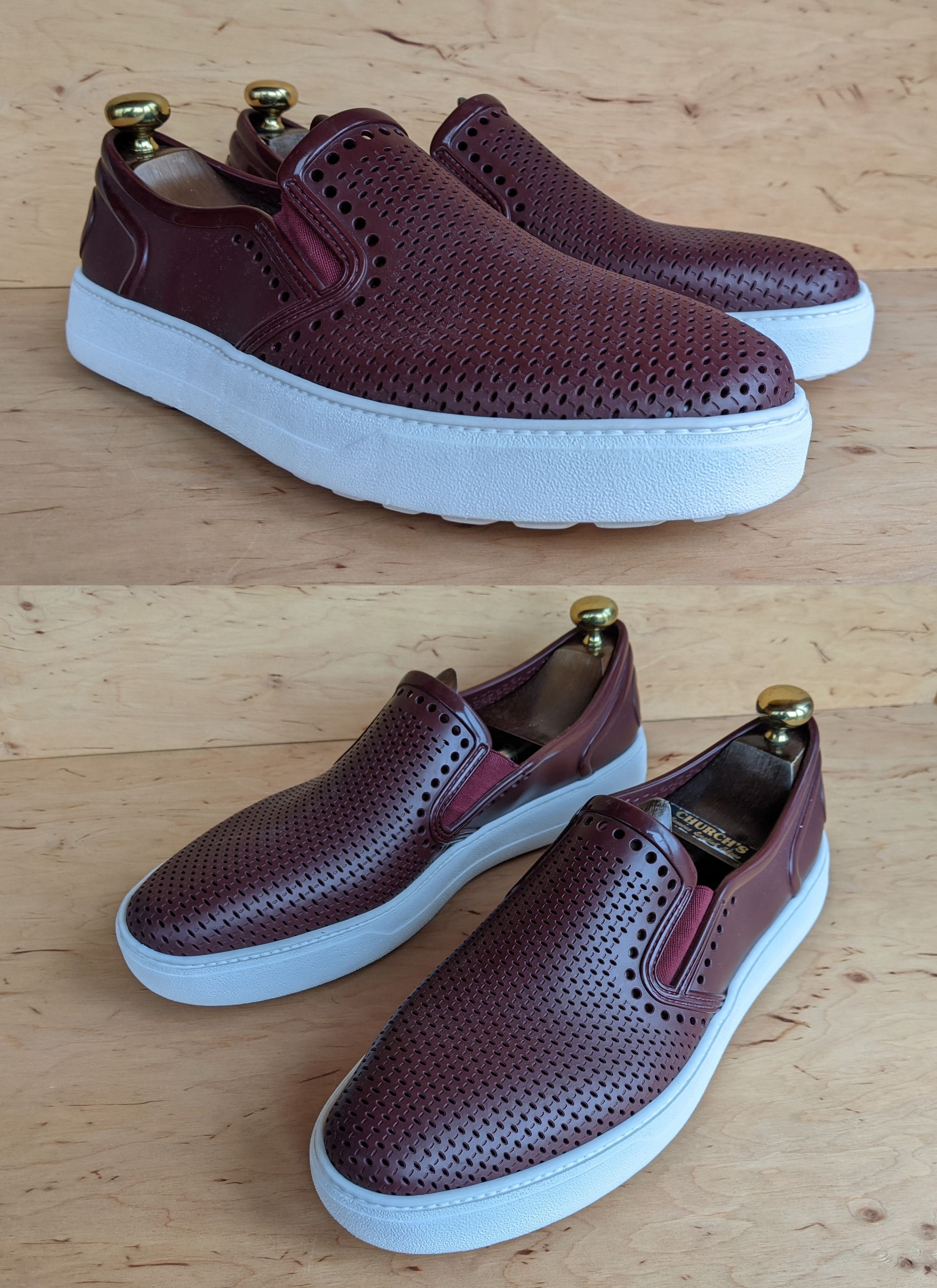 Salvatore Ferragamo Salvatore Ferragamo 'Perforated Fury' Rubber Shoes Slip on Size US 12 / EU 45 - 3 Thumbnail