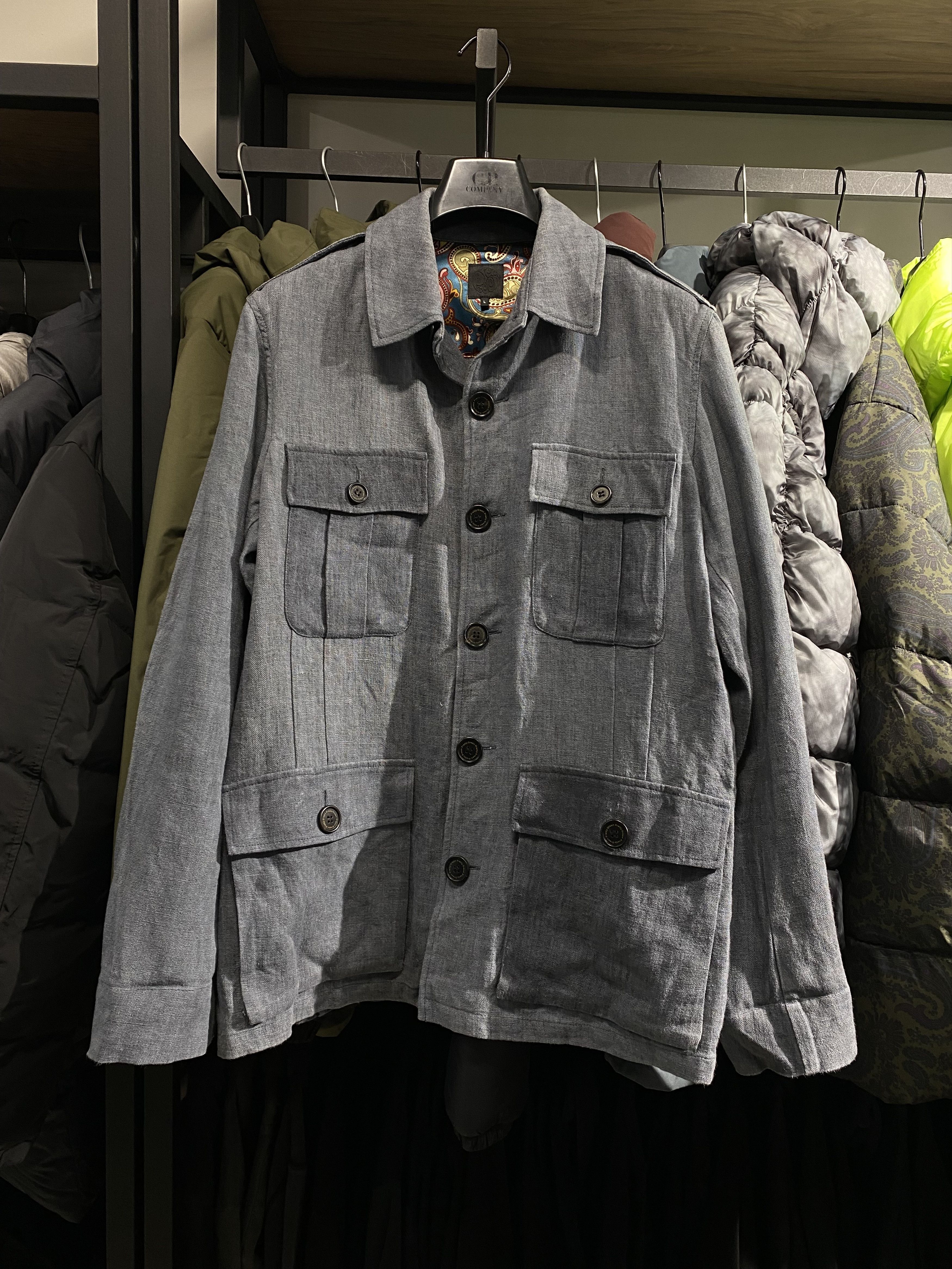 Pretty Green Pretty Green linen Safari Garment dye overshirt Jacket Size US L / EU 52-54 / 3 - 1 Thumbnail
