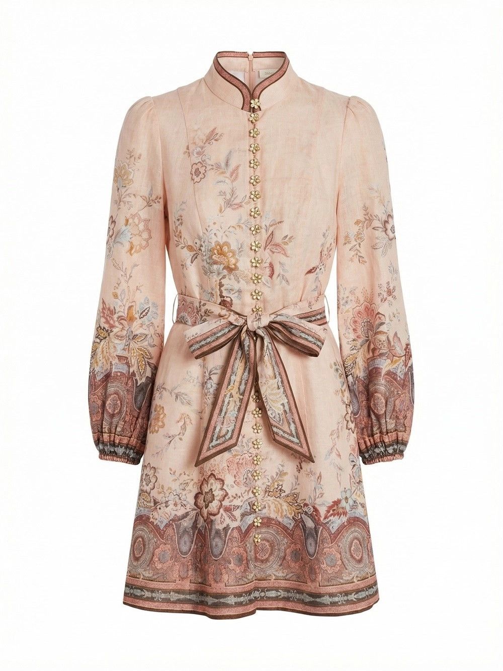 Zimmermann `Alchemy` Button Mini Dress Size S / US 4 / IT 40 - 1 Preview